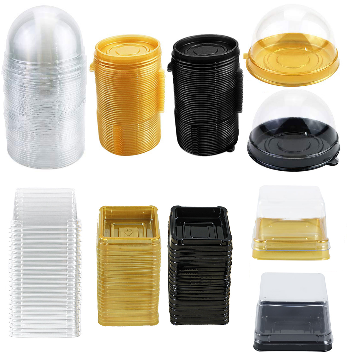 Wedding Supply.Box - Transparent Cake Dessert Box Container Transparent