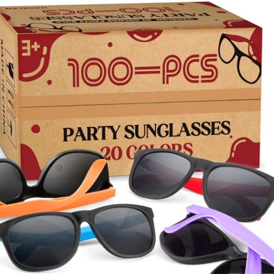 100 Pack Neon Color Sunglasses - Wedding Supply In Bulk reseña y precio