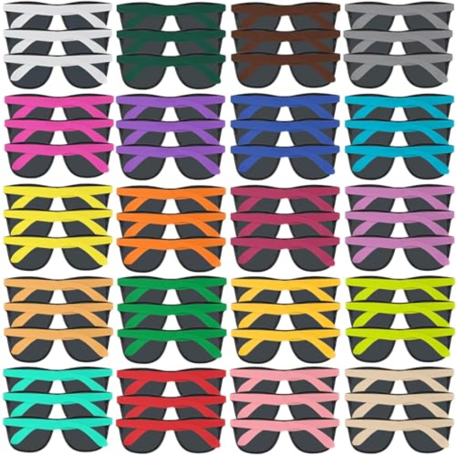 100 Pack Neon Color Sunglasses - Wedding Supply In Bulk reseña y precio