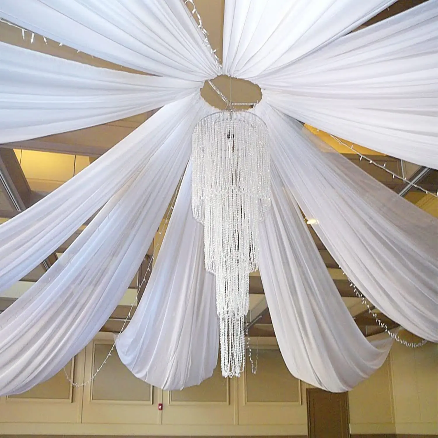 White Wedding Dress Ceiling Dr - Wedding Ceremony Supply reseña y precio