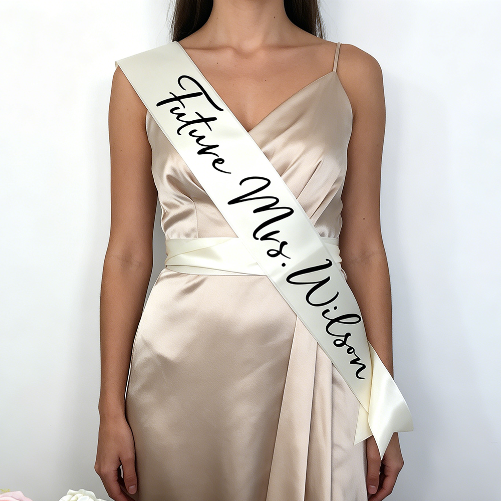 Custom Future Mrs Sash Bachelo - Bride Tribe Sash reseña y precio