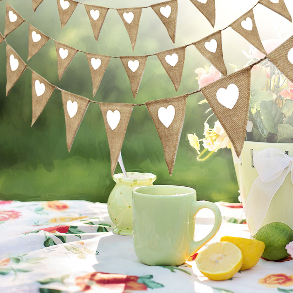 Vintage Banner Love Heart Rust - Wedding Ceremony Supply reseña y precio