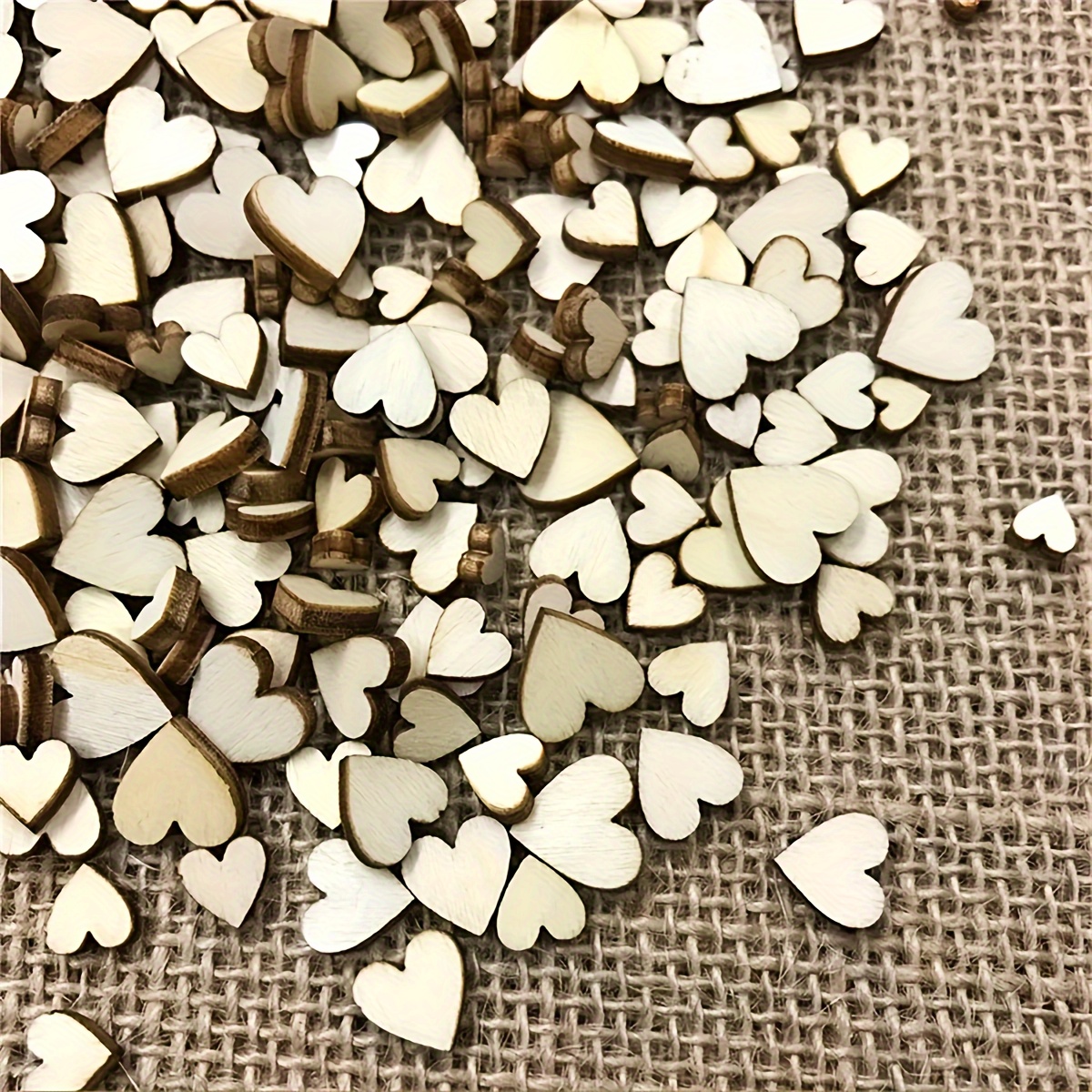 100pcs Rustic Wooden Heart Con - Wedding Ceremony Supply reseña y precio
