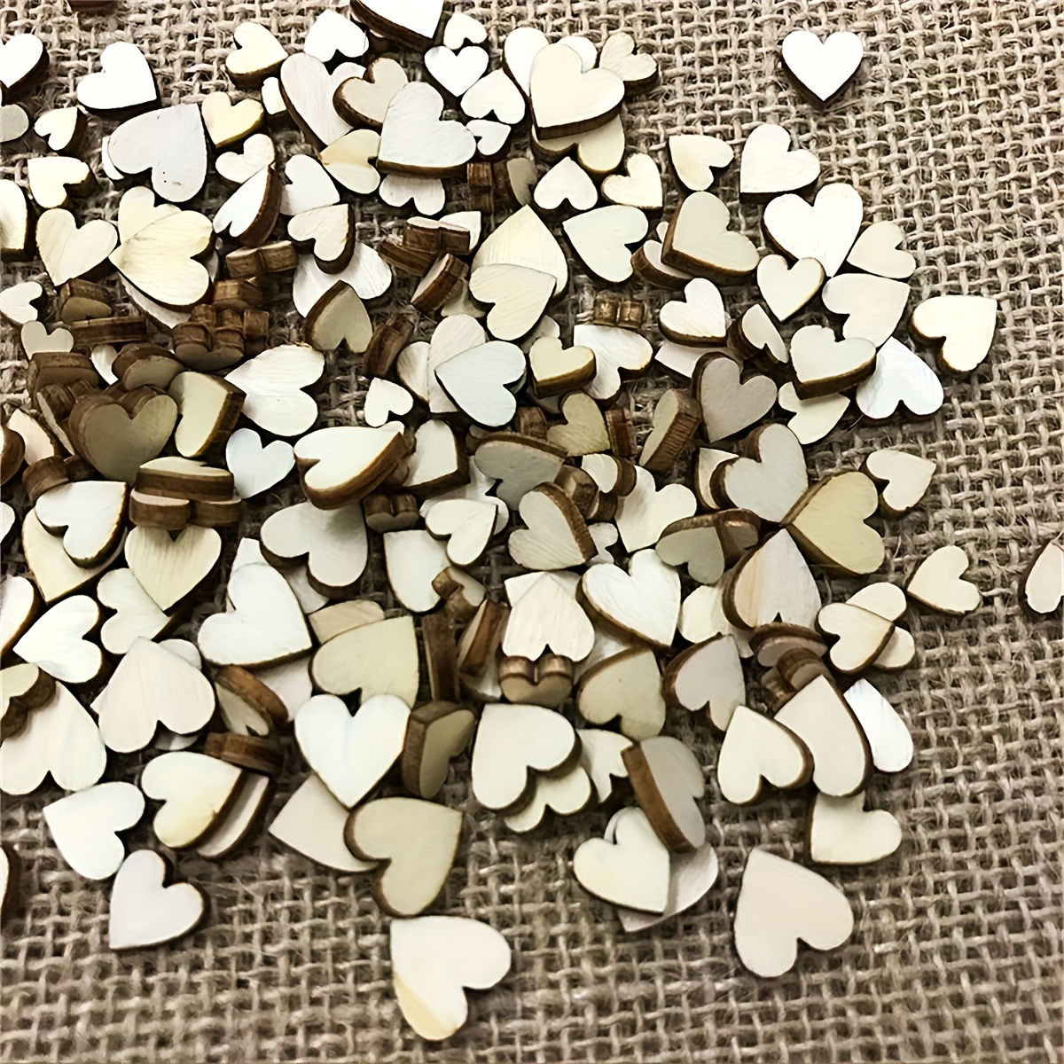 100pcs Rustic Wooden Heart Con - Wedding Ceremony Supply reseña y precio