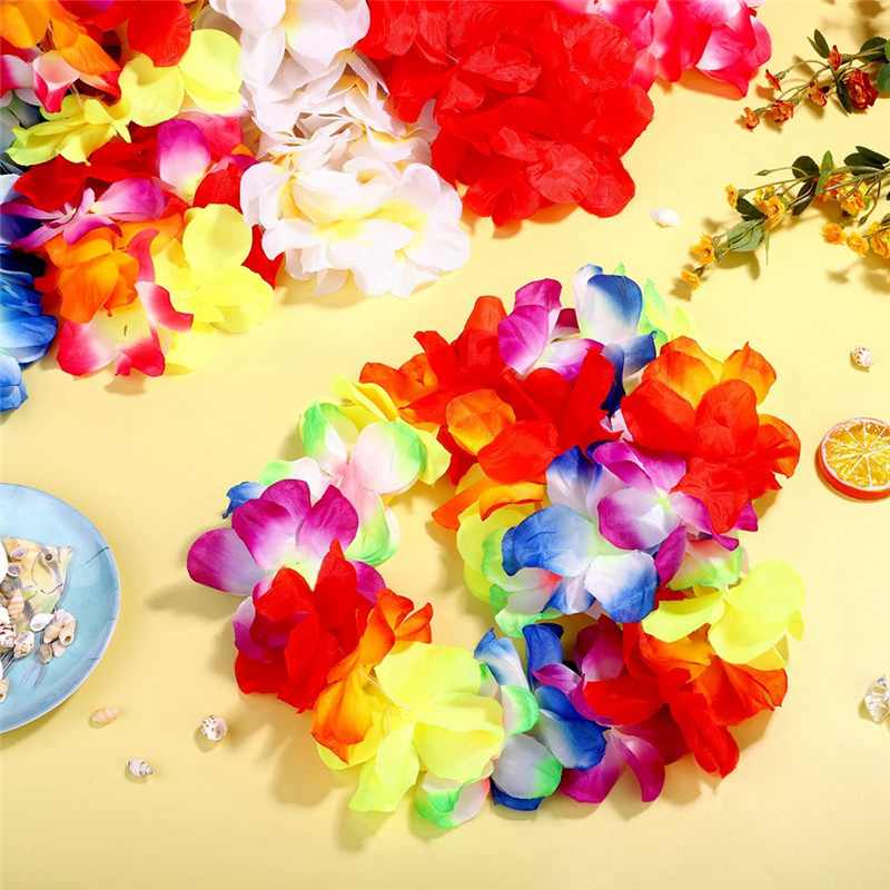 ABLN-6Pcs Hawaiian Leis Neckla - Wedding Supply In Bulk reseña y precio