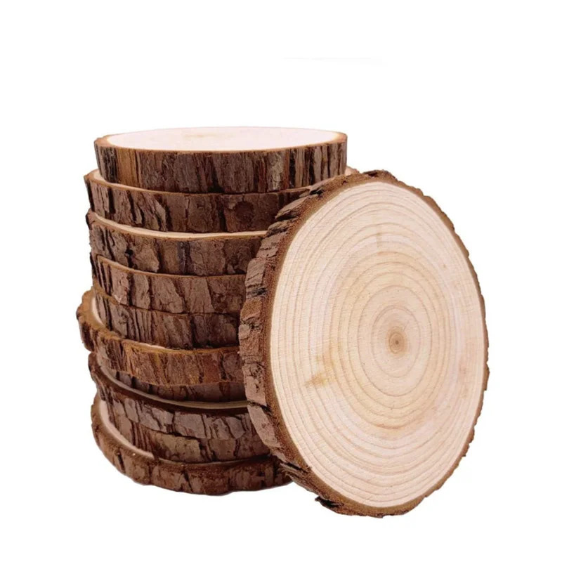 Unfinished natural wood slices - Wedding Ceremony Supply reseña y precio