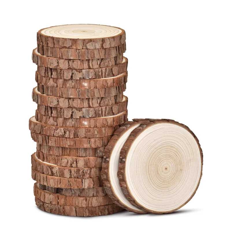 Unfinished natural wood slices - Wedding Ceremony Supply reseña y precio