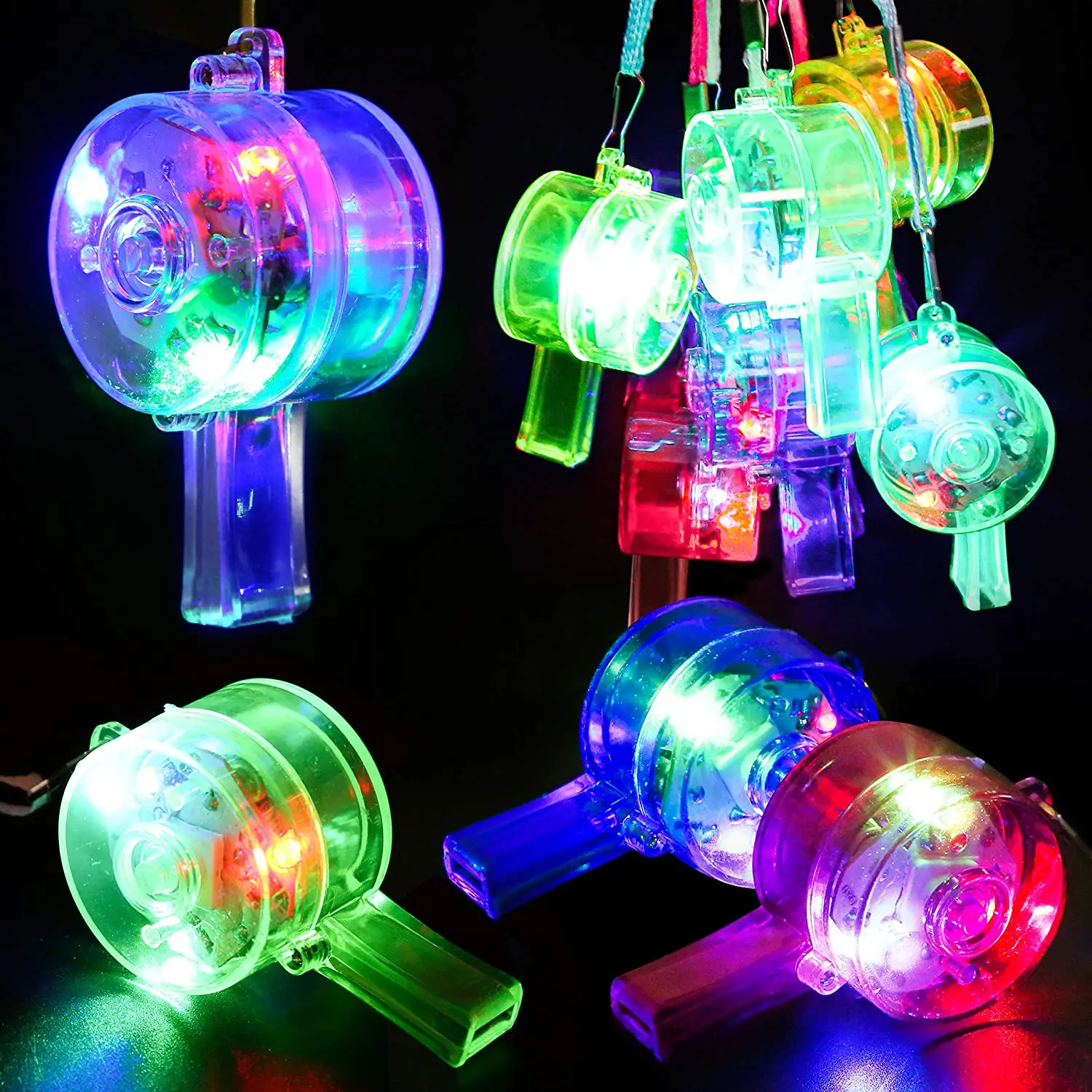 LED Light Up Whistle Glow Whis - Wedding Supply In Bulk reseña y precio