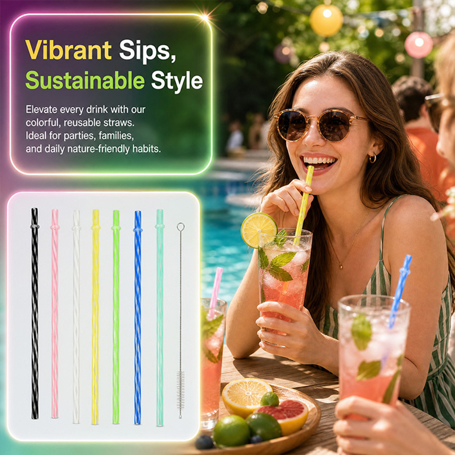 25Pcs Colorful Striped Reusabl - Wedding Supply In Bulk reseña y precio