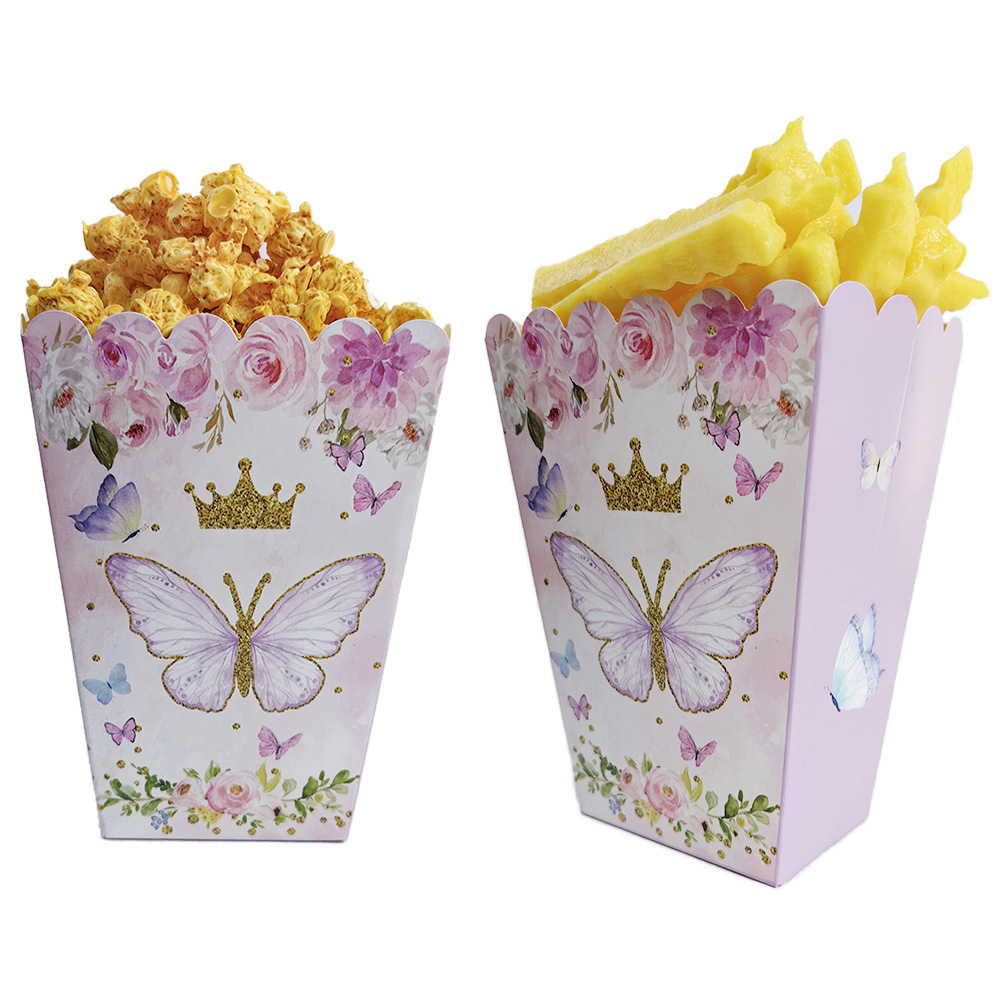 6/12/24/30pcs Butterfly Popcor - Wedding Supply.Box reseña y precio