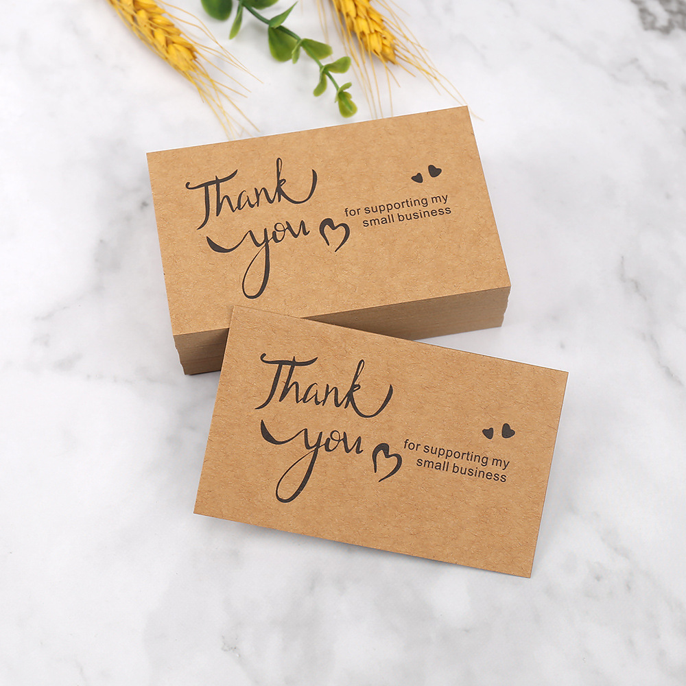50pcs Thank You Cards Kraft Pa - Wedding/Event Supply Store reseña y precio
