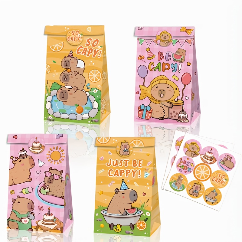 12/24/48pcs Capybara Candy Bag - Wedding Supply.Box reseña y precio