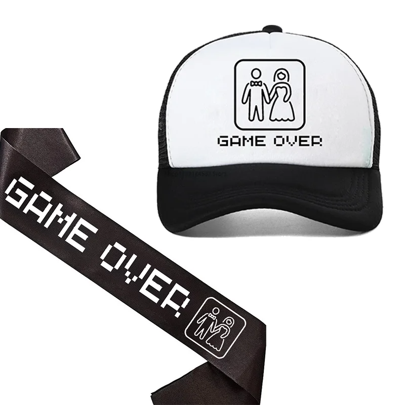 Groom To Be Sash Game Over Hat - Bride Tribe Sash reseña y precio