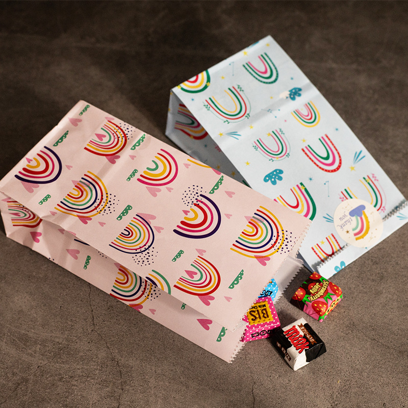 Small Paper Bags Rainbow Print - Wedding Supply.Box reseña y precio