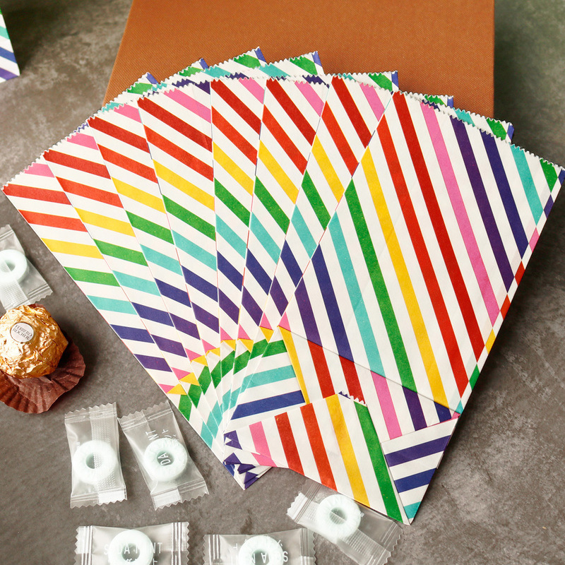 Small Paper Bags Rainbow Print - Wedding Supply.Box reseña y precio