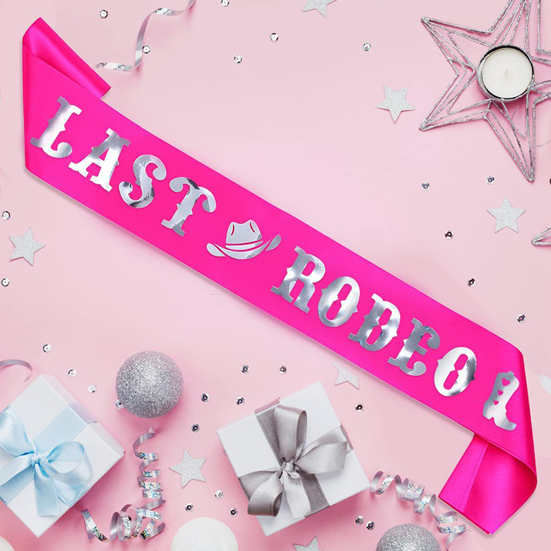 1Pcs Last Rodeo Sash Bachelore - Bride Tribe Sash reseña y precio