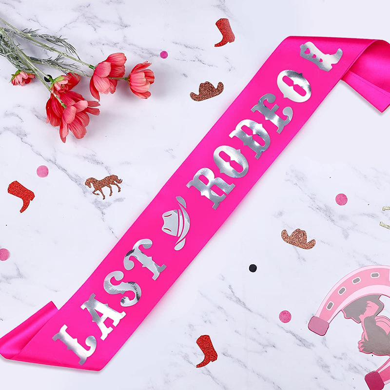 1Pcs Last Rodeo Sash Bachelore - Bride Tribe Sash reseña y precio