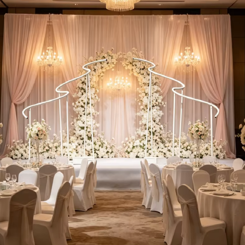 Luxury Wave Shape Frame Outdoo - Wedding/Event Supply Store reseña y precio