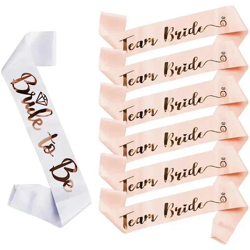 1 Set Bridal Sash Rose Gold De - Bride Tribe Sash reseña y precio