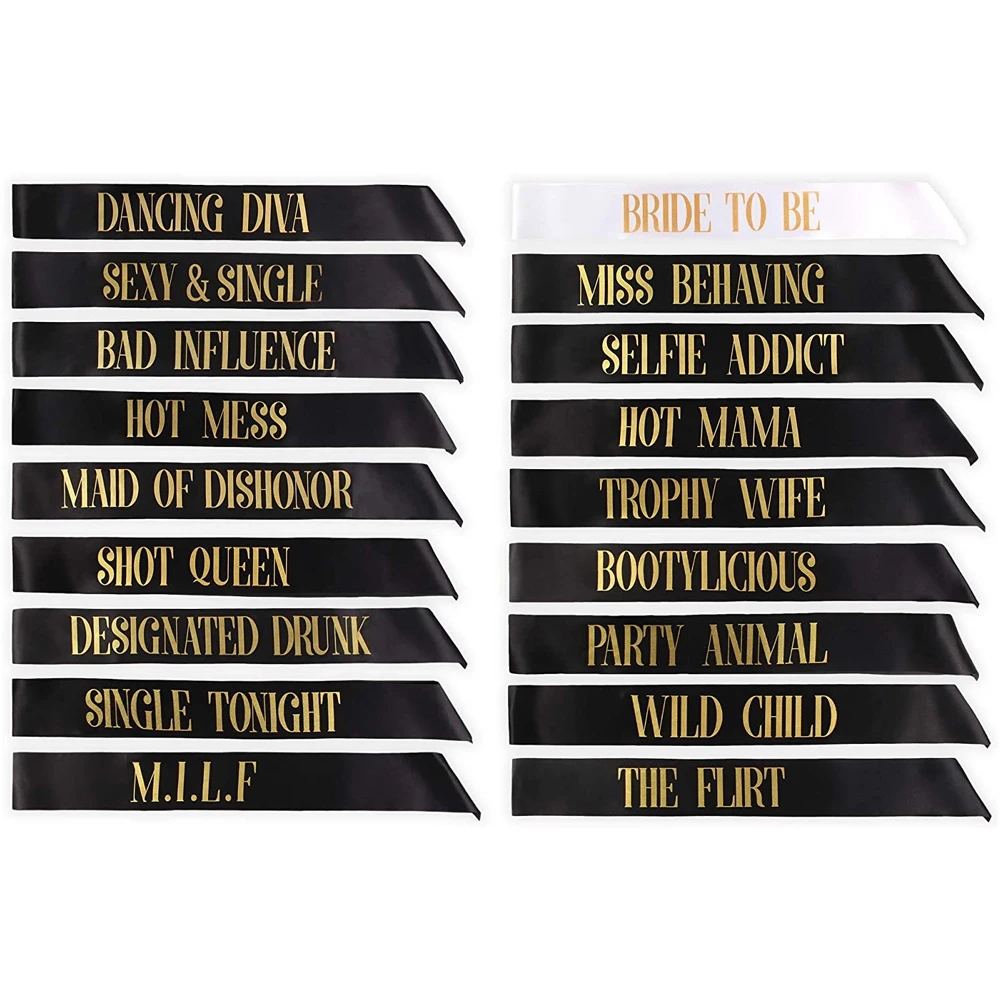 7/12/18pcs Bride To Be Team Br - Bride Tribe Sash reseña y precio