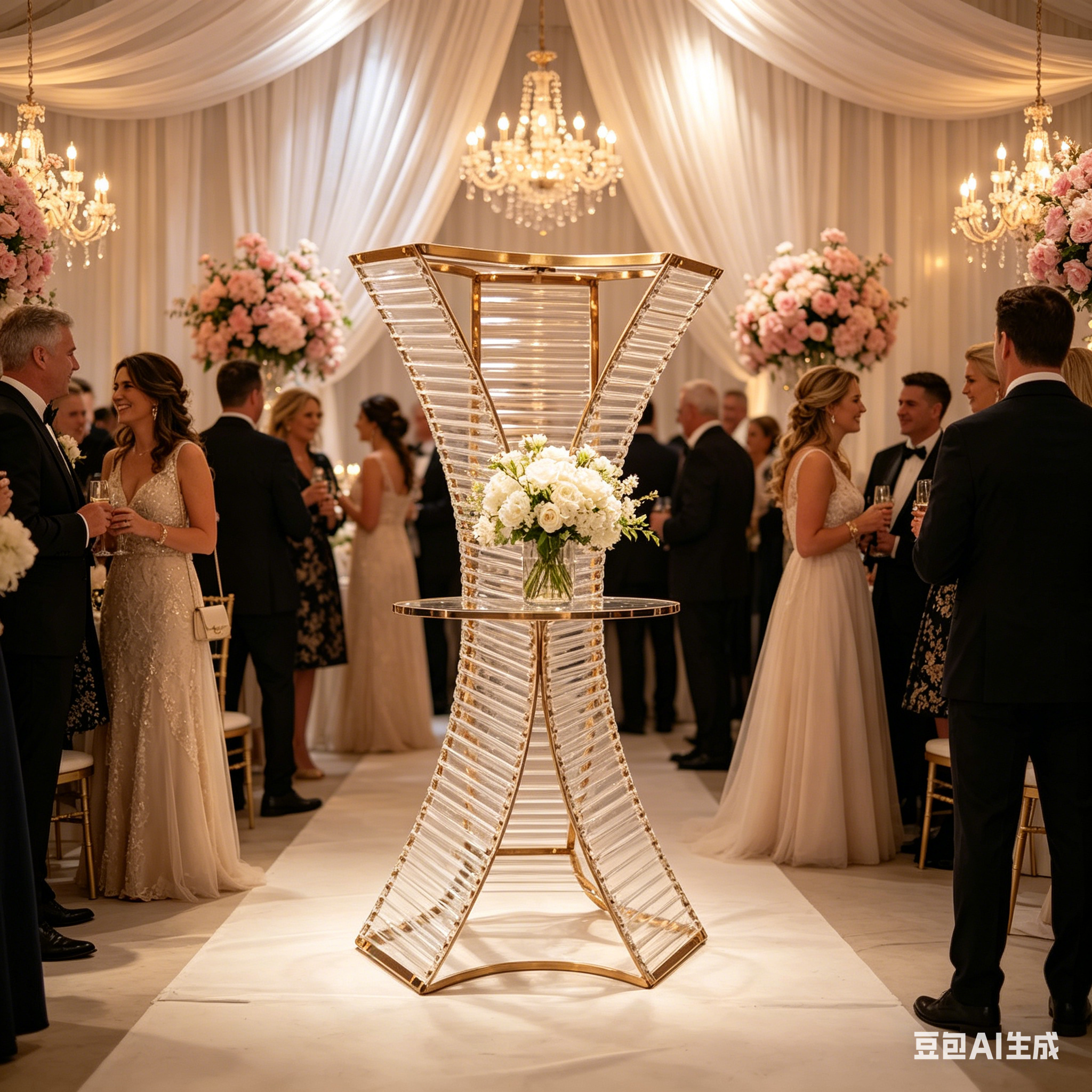 4/10 Pcs Acrylic Metal Wedding - Wedding/Event Supply Store reseña y precio