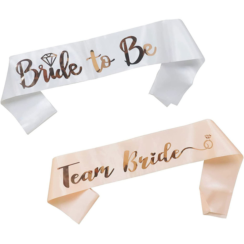 1Set Rose Gold Team Bride To B - Bride Tribe Sash reseña y precio
