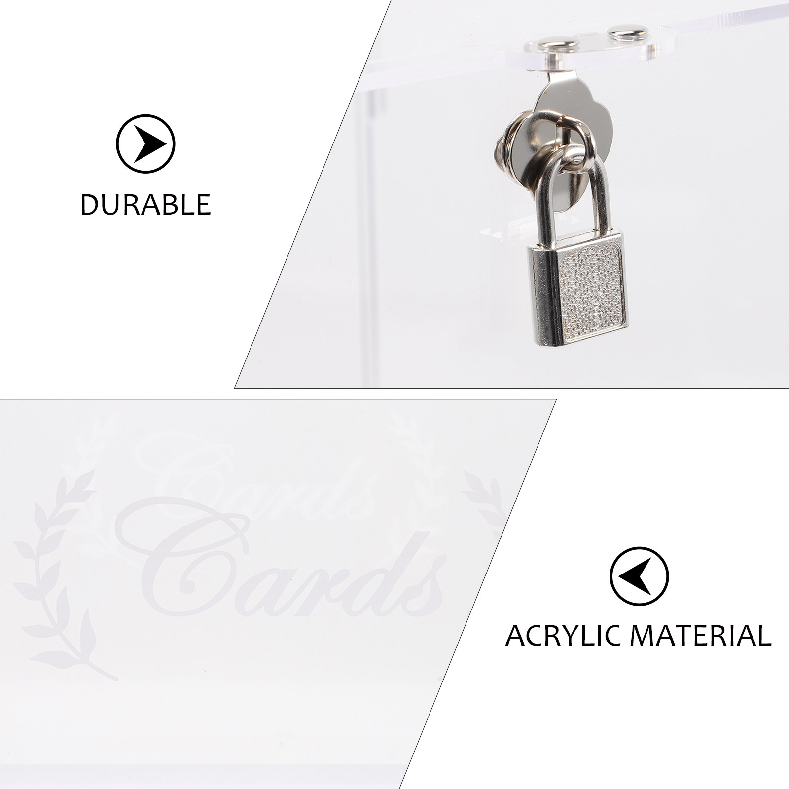 Wedding Transparent Acrylic Ca - Wedding Supply.Box reseña y precio