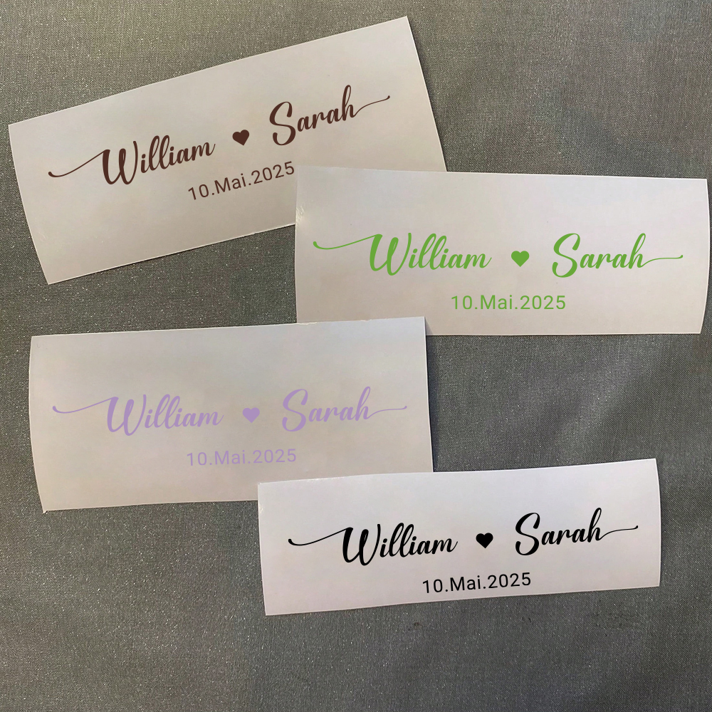 Custom Name Decals for Wedding - Wedding Supply.Box reseña y precio