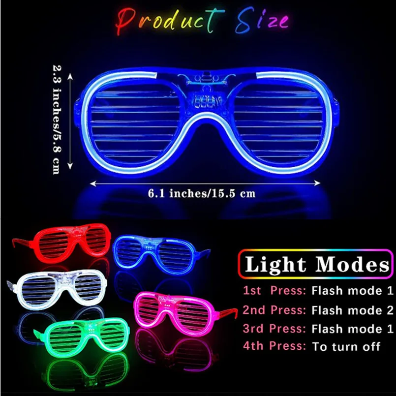 10-30Pcs Light Up LED Glasses  - Wedding Supply In Bulk reseña y precio