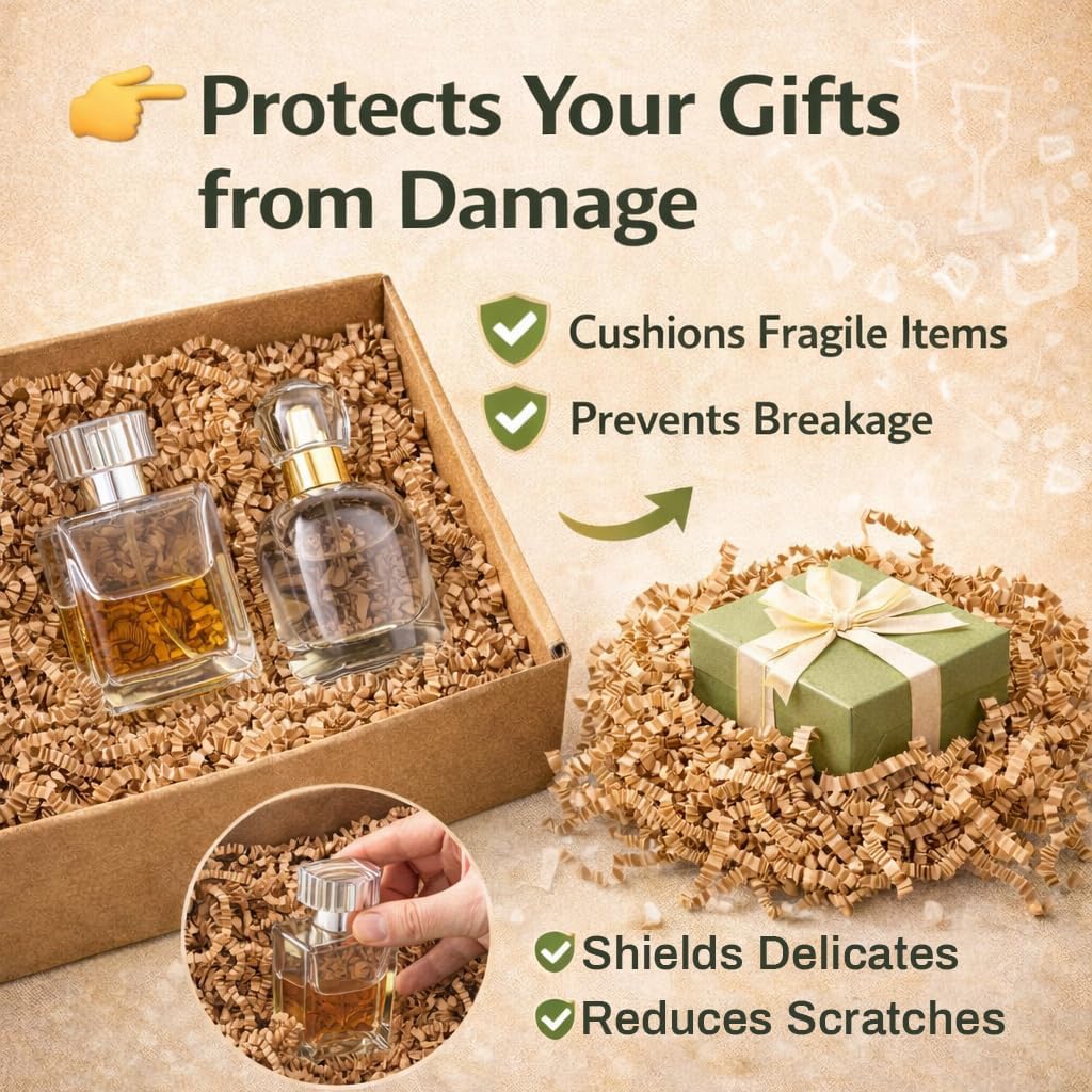 Crinkle Cut Brown Recyclable S - Wedding Supply.Box reseña y precio