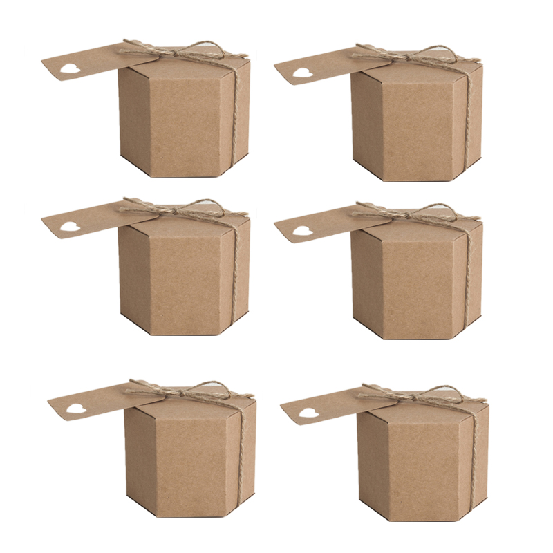 A71Z 50Pcs Kraft Paper Candy B - Wedding Supply.Box reseña y precio