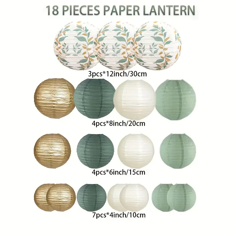 18-Piece Green Series Sage Gol - Wedding Ceremony Supply reseña y precio