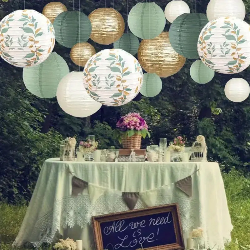 18-Piece Green Series Sage Gol - Wedding Ceremony Supply reseña y precio