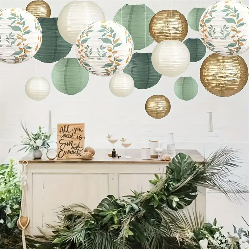 18-Piece Green Series Sage Gol - Wedding Ceremony Supply reseña y precio