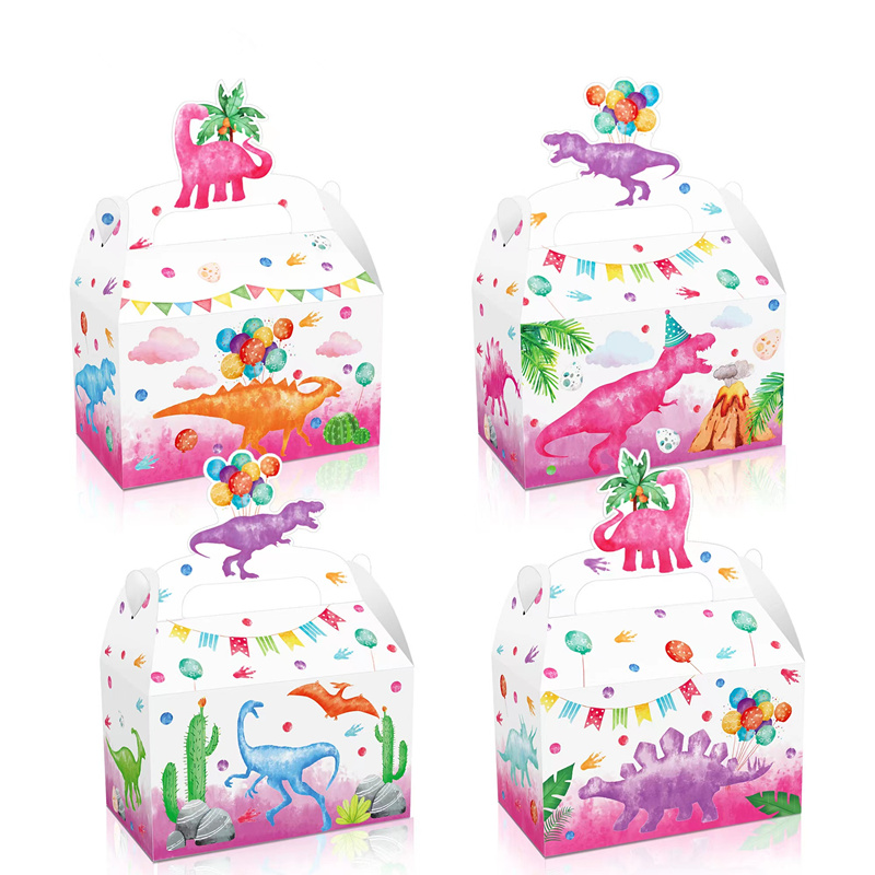 4/24Pcs Pink Dinosaur Candy Bo - Wedding Supply.Box reseña y precio