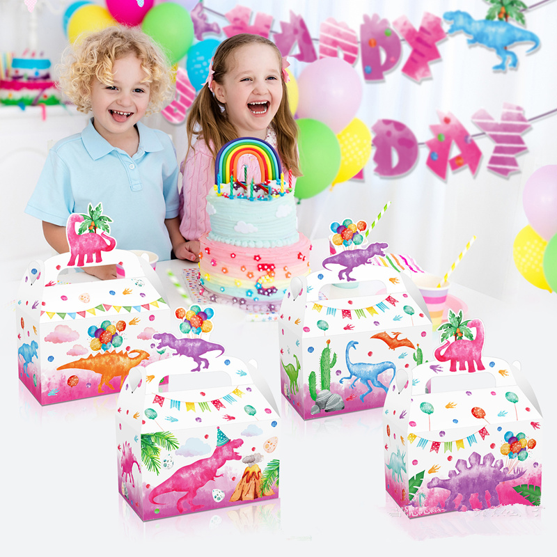 4/24Pcs Pink Dinosaur Candy Bo - Wedding Supply.Box reseña y precio