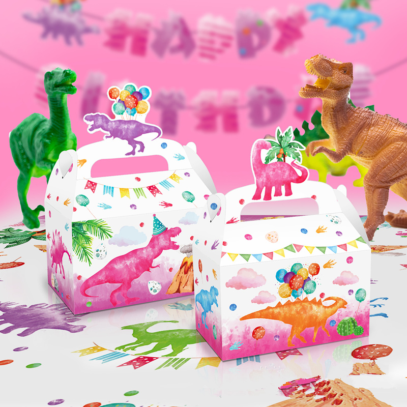 4/24Pcs Pink Dinosaur Candy Bo - Wedding Supply.Box reseña y precio