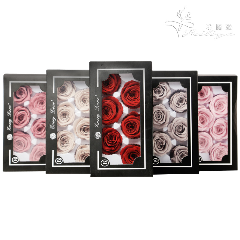 6pcs Eternal Rose Flower Heads - Wedding Supply In Bulk reseña y precio