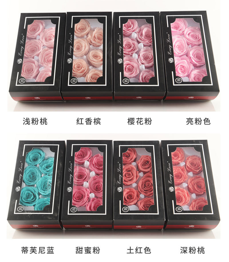 6pcs Eternal Rose Flower Heads - Wedding Supply In Bulk reseña y precio
