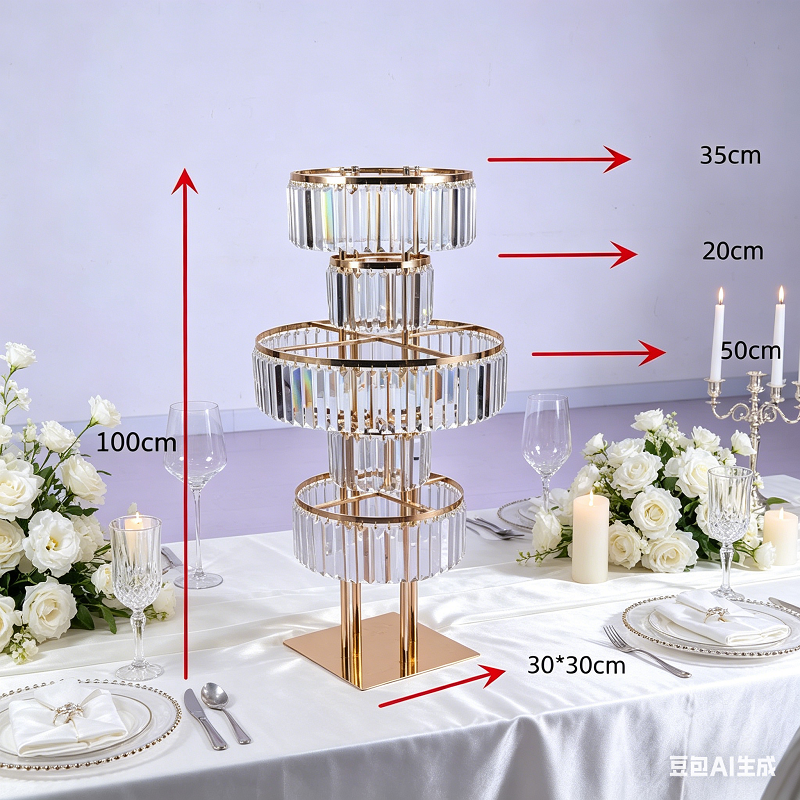 4 PCS Flower Rack Crystal Road - Wedding/Event Supply Store reseña y precio