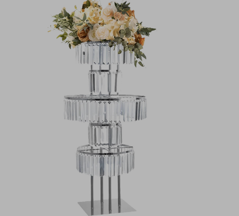 4 PCS Flower Rack Crystal Road - Wedding/Event Supply Store reseña y precio
