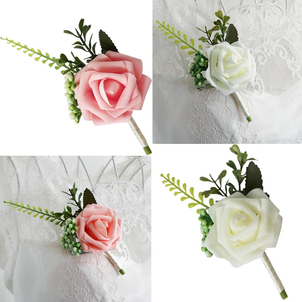 Bride Corsage PE Rose Flower B - Wedding Ceremony Supply reseña y precio