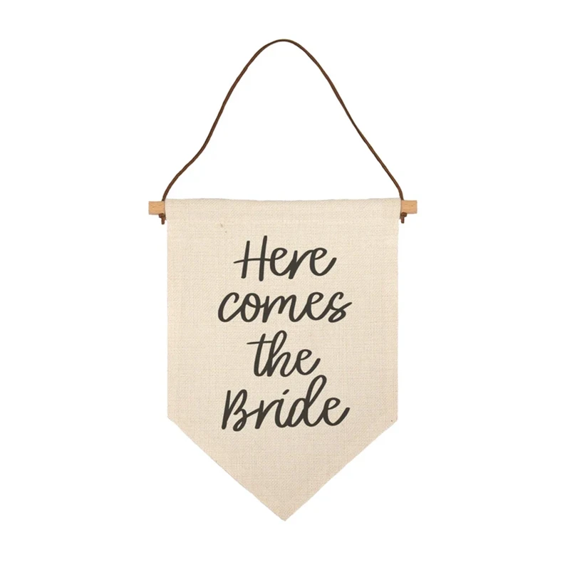 Here Comes The Bride Banner Ri - Wedding Ceremony Supply reseña y precio