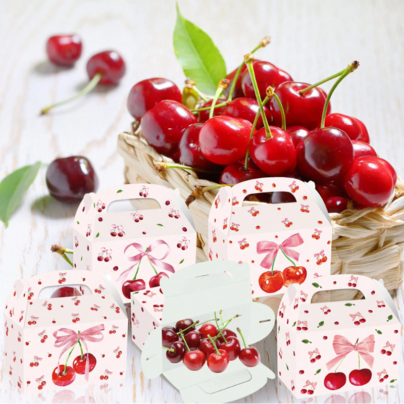 4/8pcs Cherry Birthday Gift Bo - Wedding Supply.Box reseña y precio