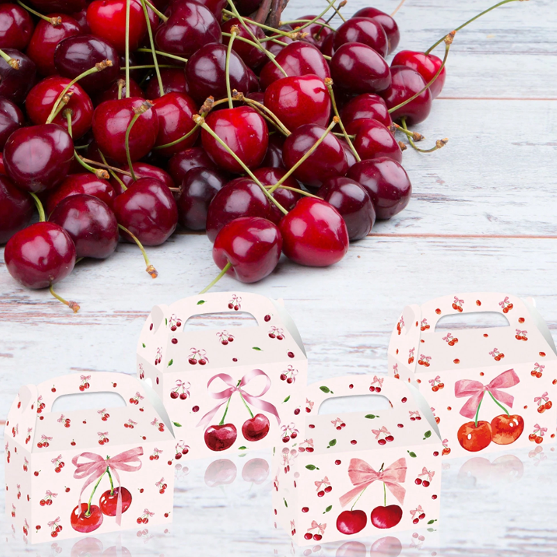 4/8pcs Cherry Birthday Gift Bo - Wedding Supply.Box reseña y precio