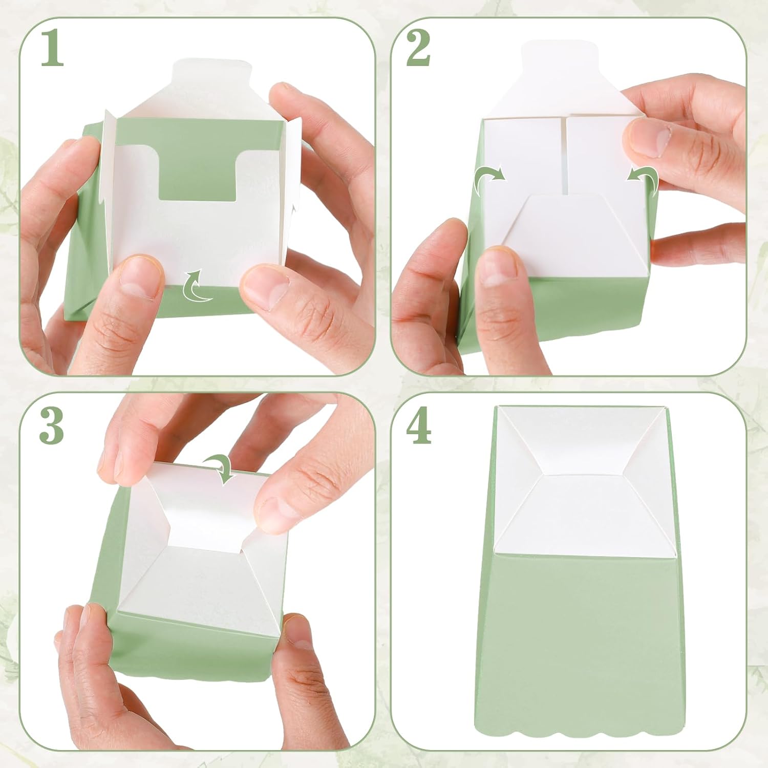 12 pcs  Sage Green Mini Popcor - Wedding Supply.Box reseña y precio