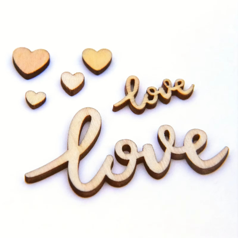 Box Set Of 120pcs Wooden Love  - Wedding Ceremony Supply reseña y precio