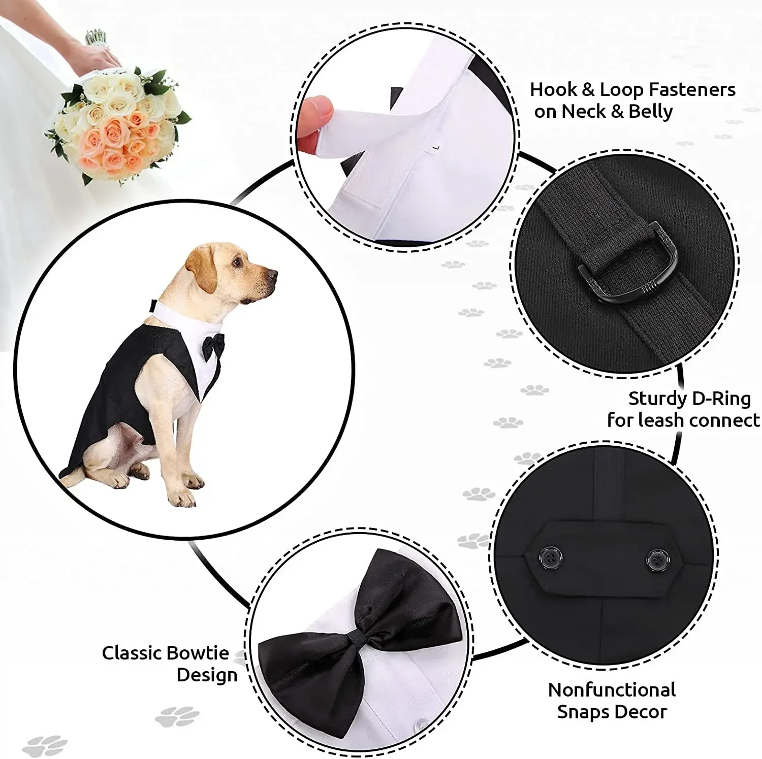 Pet Dog Clothes Fashion Party  - Suitsupply Wedding Tuxedo reseña y precio