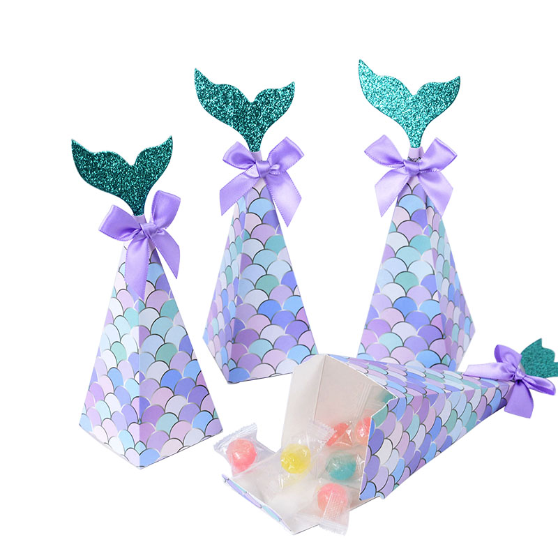 10Pcs Little Mermaid Candy Box - Wedding Supply.Box reseña y precio