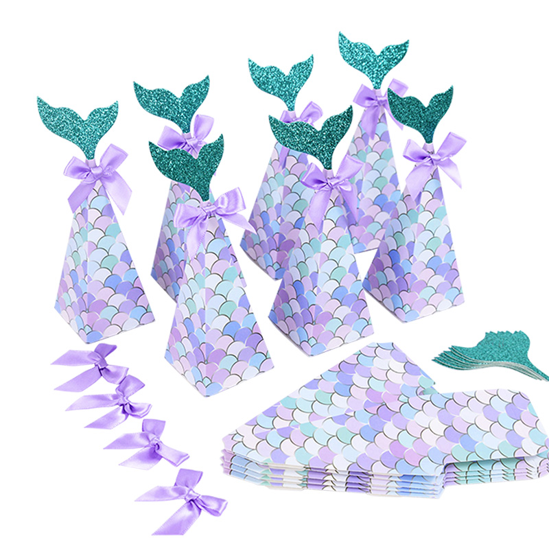 10Pcs Little Mermaid Candy Box - Wedding Supply.Box reseña y precio